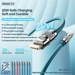 Remax RC-C053 Καλώδιο Lightning to USB-C male 20W 1.2m - Μωβ