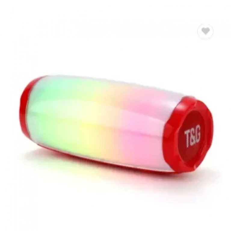 Ασύρματο ηχείο Bluetooth T&G TG-366 Με φώτα RGB LED Κόκκινο