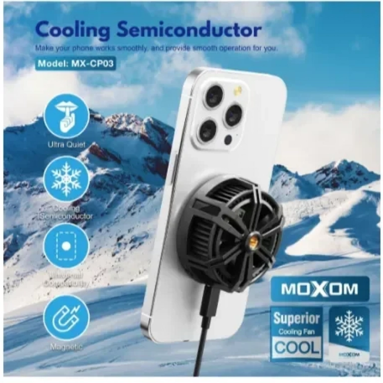 Moxom MX-CP03 Ανεμιστηράκι Κινητού Μαύρο