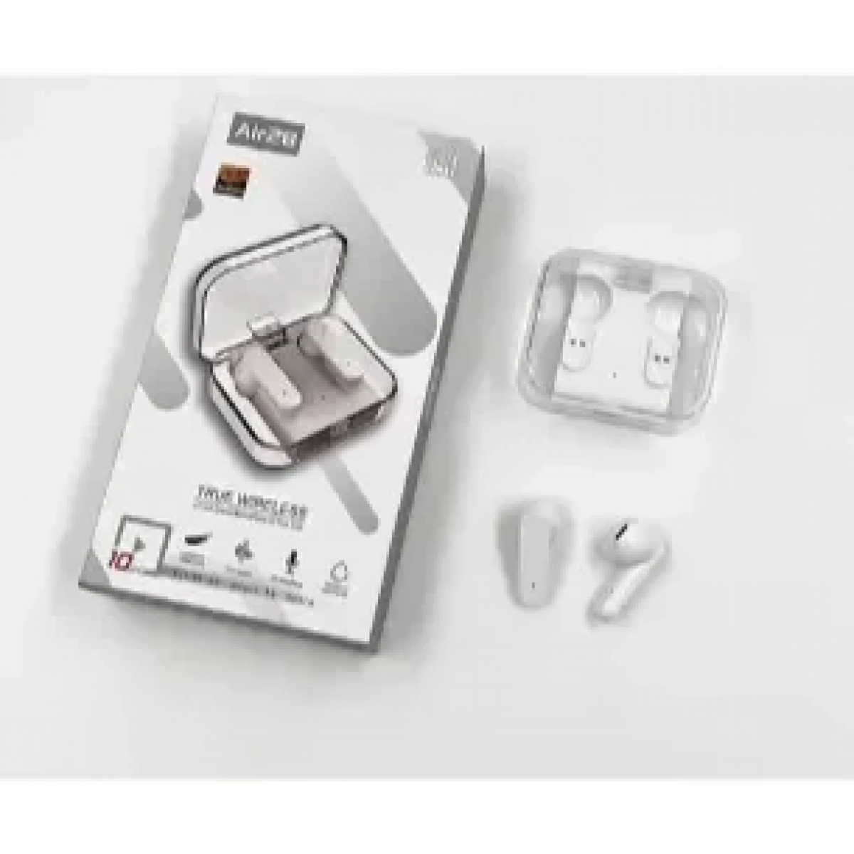 AIR28 In-ear Bluetooth Handsfree Ακουστικά με Θήκη Φόρτισης Λευκά