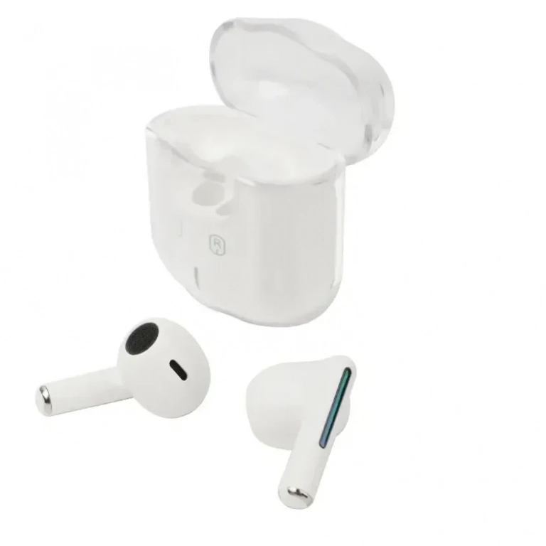 Air-27 Earbud Bluetooth Handsfree Ακουστικά με Θήκη Φόρτισης Λευκά