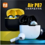 Moin Max Air P87 In-ear Bluetooth Handsfree Ακουστικά με Θήκη Φόρτισης - Μαύρο