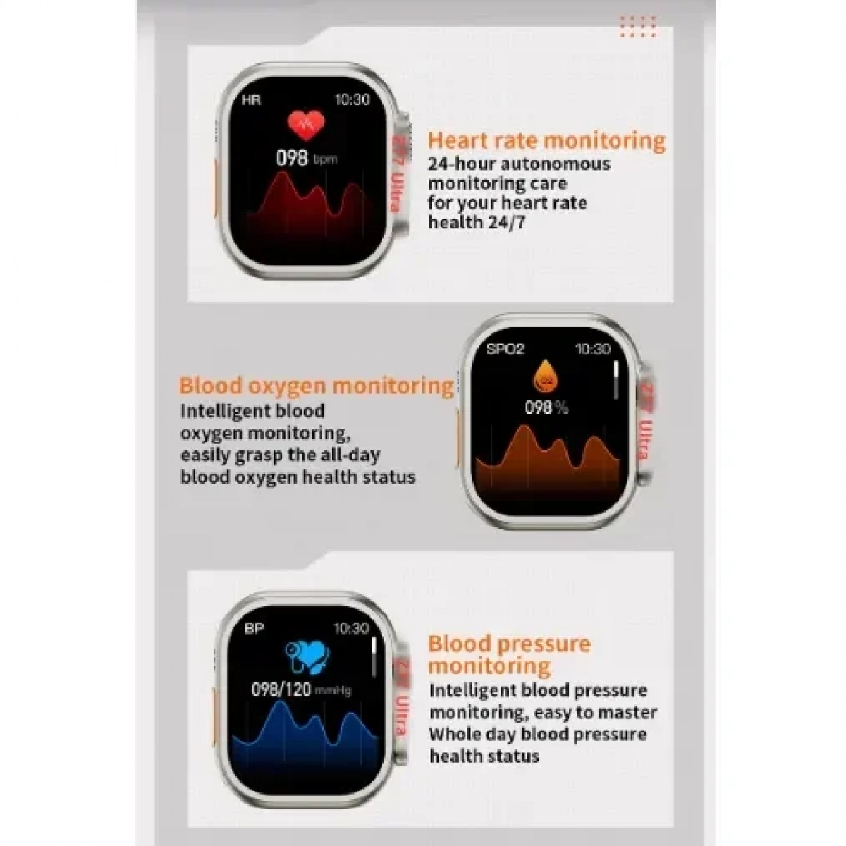 Z77 Ultra Smart Watch Γκρι