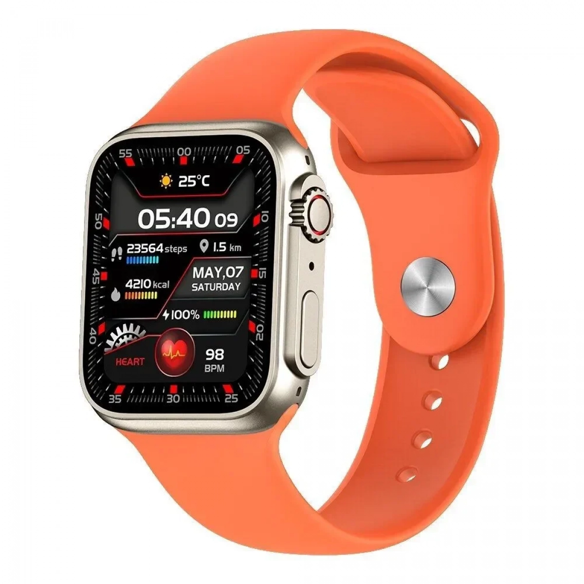 Z59 Ultra 45mm Smartwatch με Παλμογράφο Πορτοκαλί