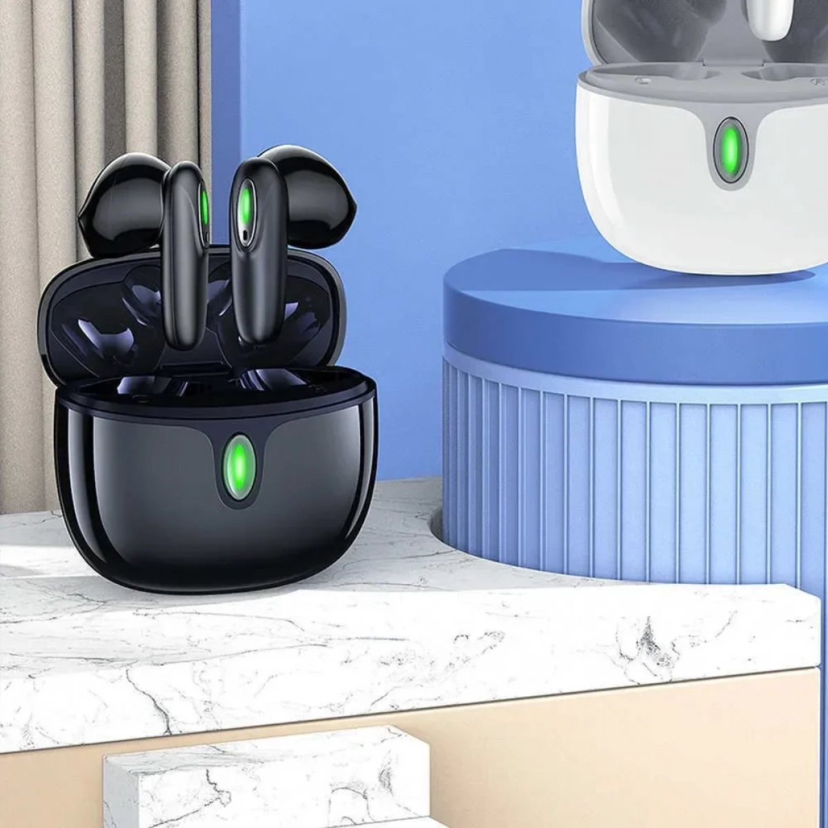 Awei Τ39 In-ear Bluetooth Handsfree Ακουστικά με Θήκη Φόρτισης Μαύρα