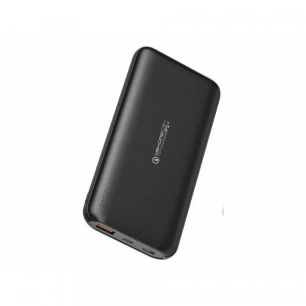 WK WP-189 Power Bank 20000mAh 18W με Θύρα USB-A και Θύρα USB-C Quick Charge 3.0 Μαύρο