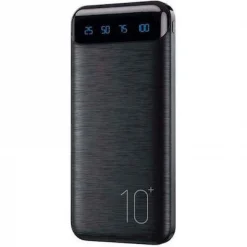 WK WP-161 Power Bank 10000mAh με 2 Θύρες USB-A Quick Charge 2.0 Μαύρο