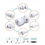 Andowl Universal Travel Αντάπτορας 250V, 10A σε Λευκό Χρώμα Q-A178B