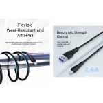 Awei CL-223L USB-A to Lightning Cable Μαύρο 1m