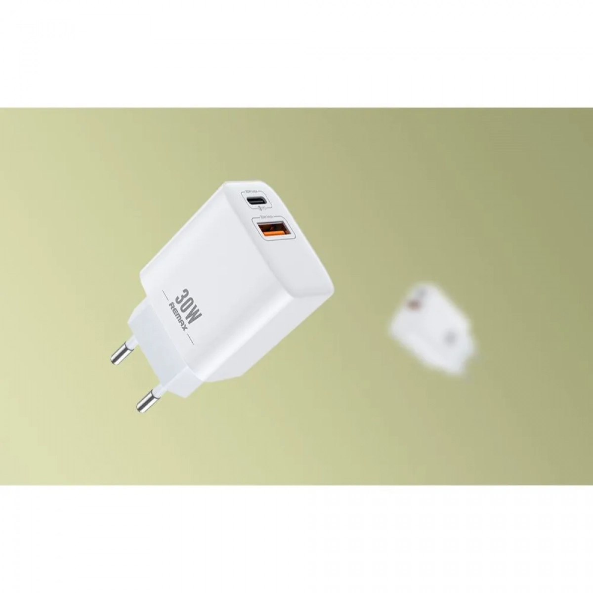 Remax RP-U82 Φορτιστής Χωρίς Καλώδιο με Θύρα USB-A και Θύρα USB-C 30W Power Delivery Λευκό