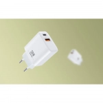 Remax RP-U82 Φορτιστής Χωρίς Καλώδιο με Θύρα USB-A και Θύρα USB-C 30W Power Delivery Λευκό