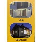 Επιτοίχιο ηλιακό φωτιστικό κήπου Solar Interaction Wall Lamp 888 λευκό