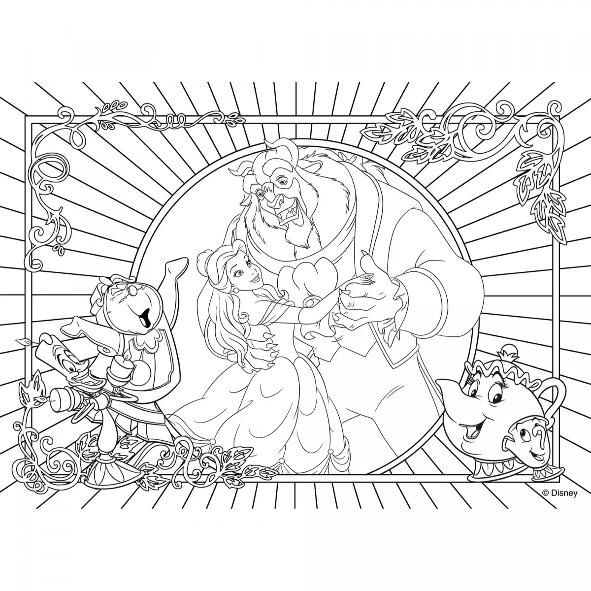DISNEY PUZZLE DF PLUS 108 THE BEAUTY AND THE BEAST