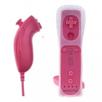 WII REMOTE MOTION PLUS CONTROLLER OEM ΜΕ NUNCHUK CONTROLLER ΓΙΑ NINTENDO WII σε Ροζ Χρώμα