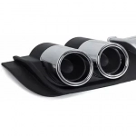 Πίσω Προφυλακτήρας Diffuser Universal Πλαστικός 120 cm σε Μαύρο-Ασημί Χρώμα