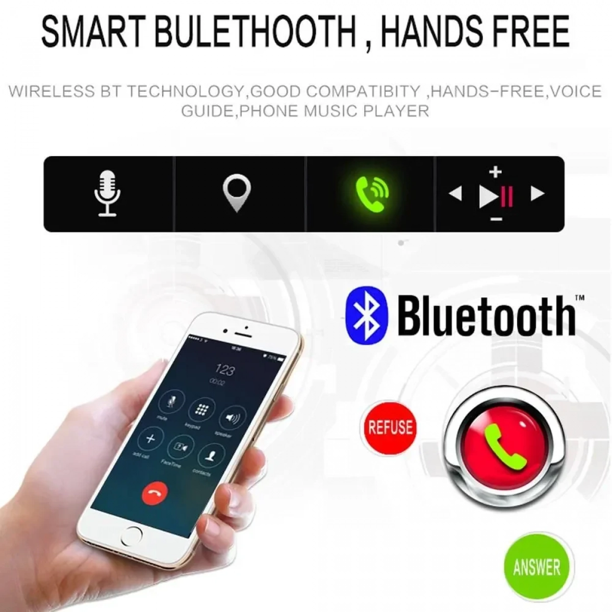 Ηχοσύστημα Αυτοκινήτου 4022D Universal 1DIN Bluetooth / USB / AUX με Οθόνη 4"