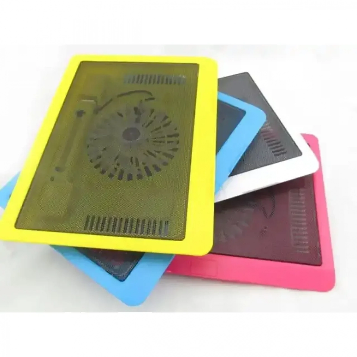 N191 Cooling Pad για Laptop έως 17" με 1 Ανεμιστήρα και Φωτισμό σε Λευκό Χρώμα