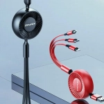 Awei CL-136 USB σε Lightning/ Τype C/ micro USB Κόκκινο