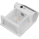 Επιτοίχιο ηλιακό φωτιστικό κήπου Solar Interaction Wall Lamp 888 λευκό