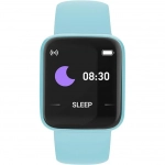 Y68 Macaron Smart Watch Fitness Tracker σε Γαλάζιο Χρώμα