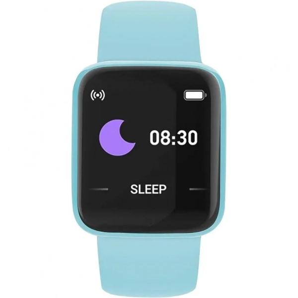 Y68 Macaron Smart Watch Fitness Tracker σε Γαλάζιο Χρώμα