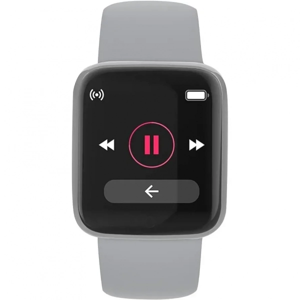 Y68 Macaron Smart Watch Fitness Tracker σε Γκρι Χρώμα