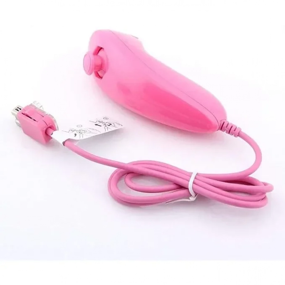 WII REMOTE MOTION PLUS CONTROLLER OEM ΜΕ NUNCHUK CONTROLLER ΓΙΑ NINTENDO WII σε Ροζ Χρώμα