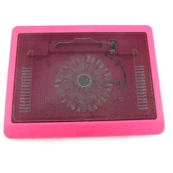 N191 Cooling Pad για Laptop έως 17" με 1 Ανεμιστήρα και Φωτισμό σε Φούξια Χρώμα