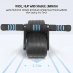 Tank Wheel 94461 Ρόδα Κοιλιακών με Αντιολισθητικές Λαβές Μαύρο-Μπλε