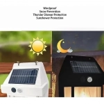 Επιτοίχιο ηλιακό φωτιστικό κήπου Solar Interaction Wall Lamp 888 λευκό
