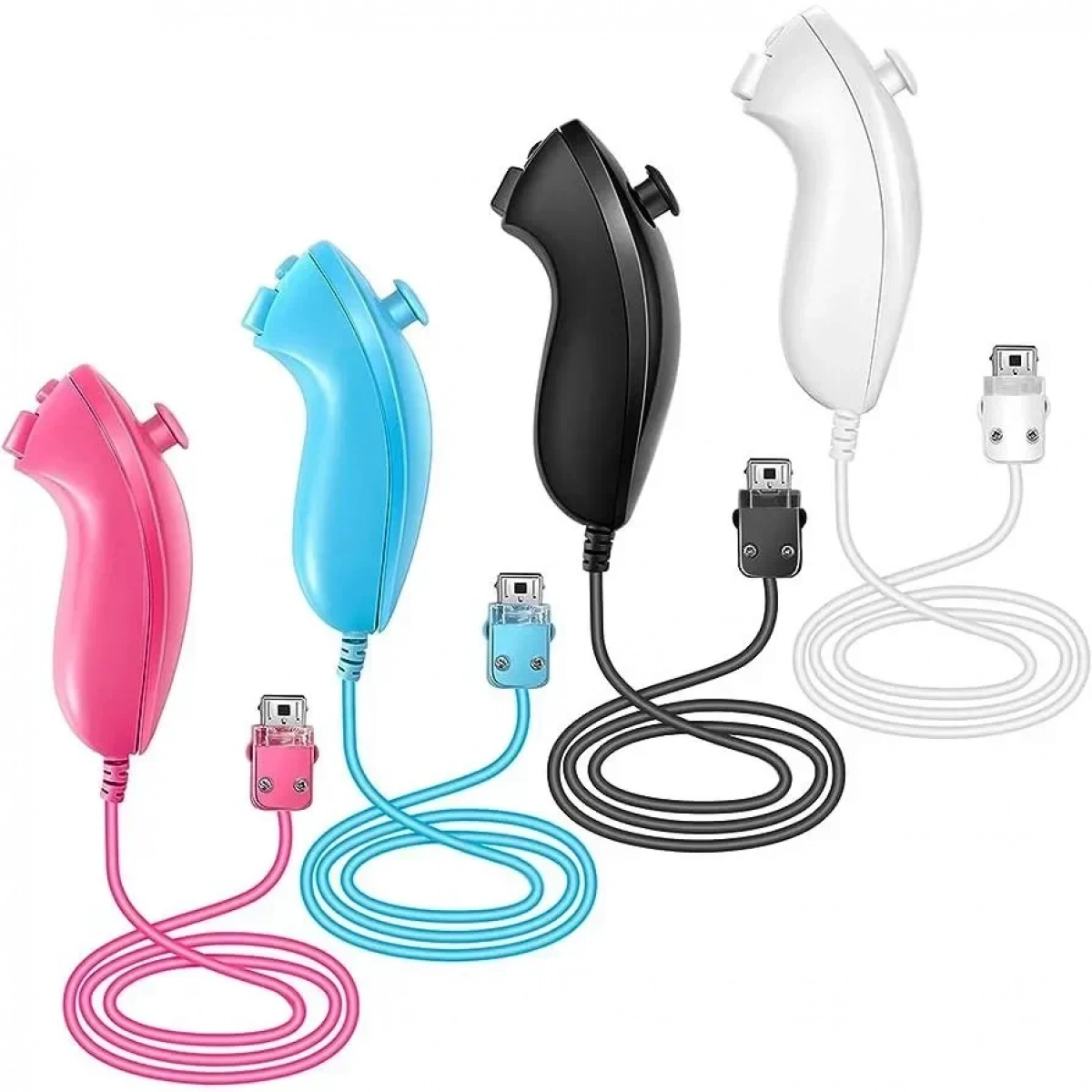 WII REMOTE MOTION PLUS CONTROLLER OEM ΜΕ NUNCHUK CONTROLLER ΓΙΑ NINTENDO WII σε Μπλε Χρώμα