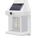 Επιτοίχιο ηλιακό φωτιστικό κήπου Solar Interaction Wall Lamp 888 λευκό