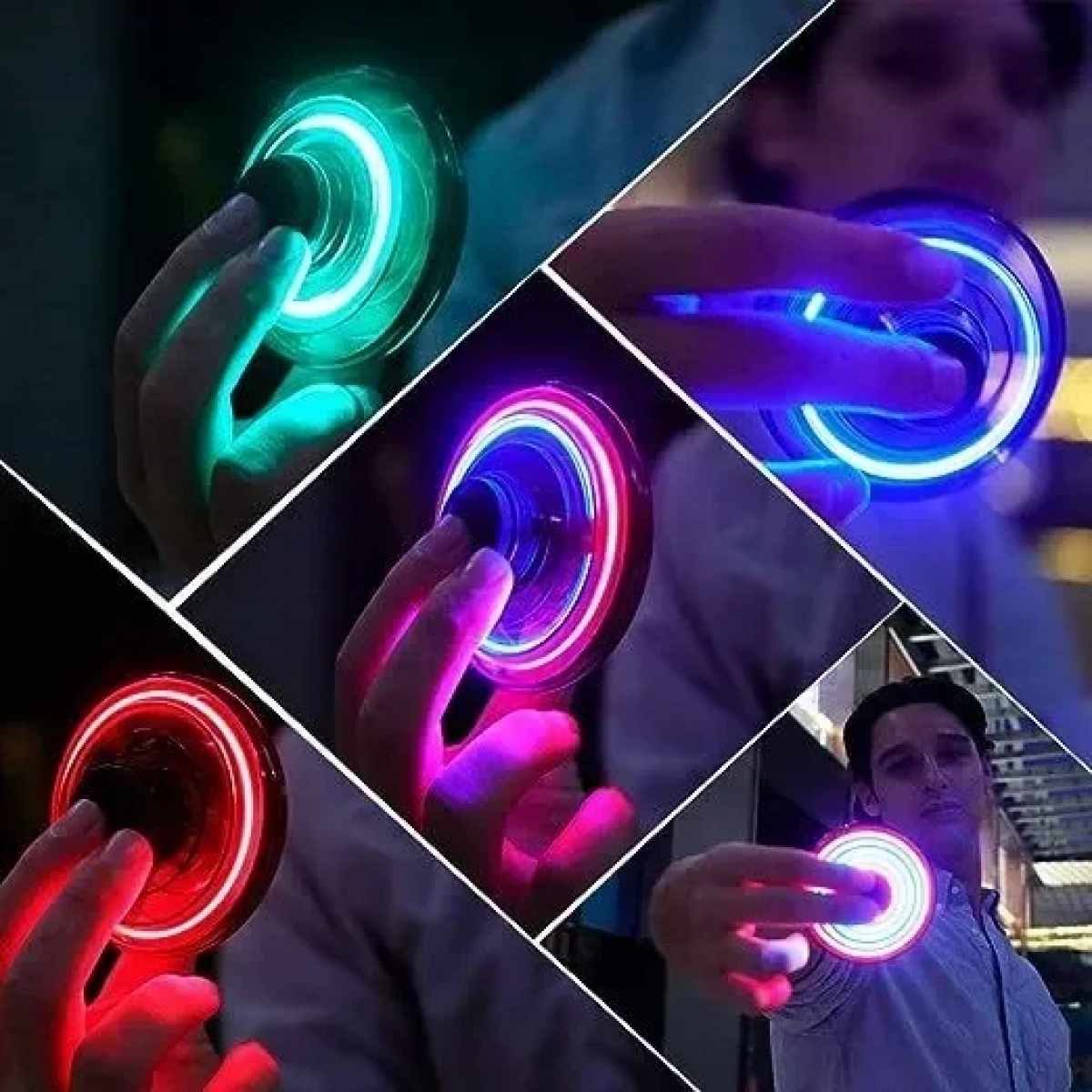 UFO Επαναφορτιζόμενο Fidget Spinner/Drone Κόκκινο