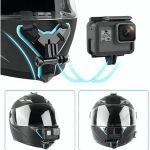 Βάση κράνους μηχανής για Action Camera και Smartphone σε Μπλε Χρώμα