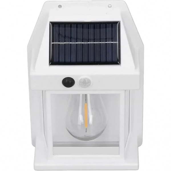 Επιτοίχιο ηλιακό φωτιστικό κήπου Solar Interaction Wall Lamp 888 λευκό