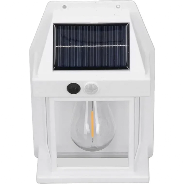 Επιτοίχιο ηλιακό φωτιστικό κήπου Solar Interaction Wall Lamp 888 λευκό
