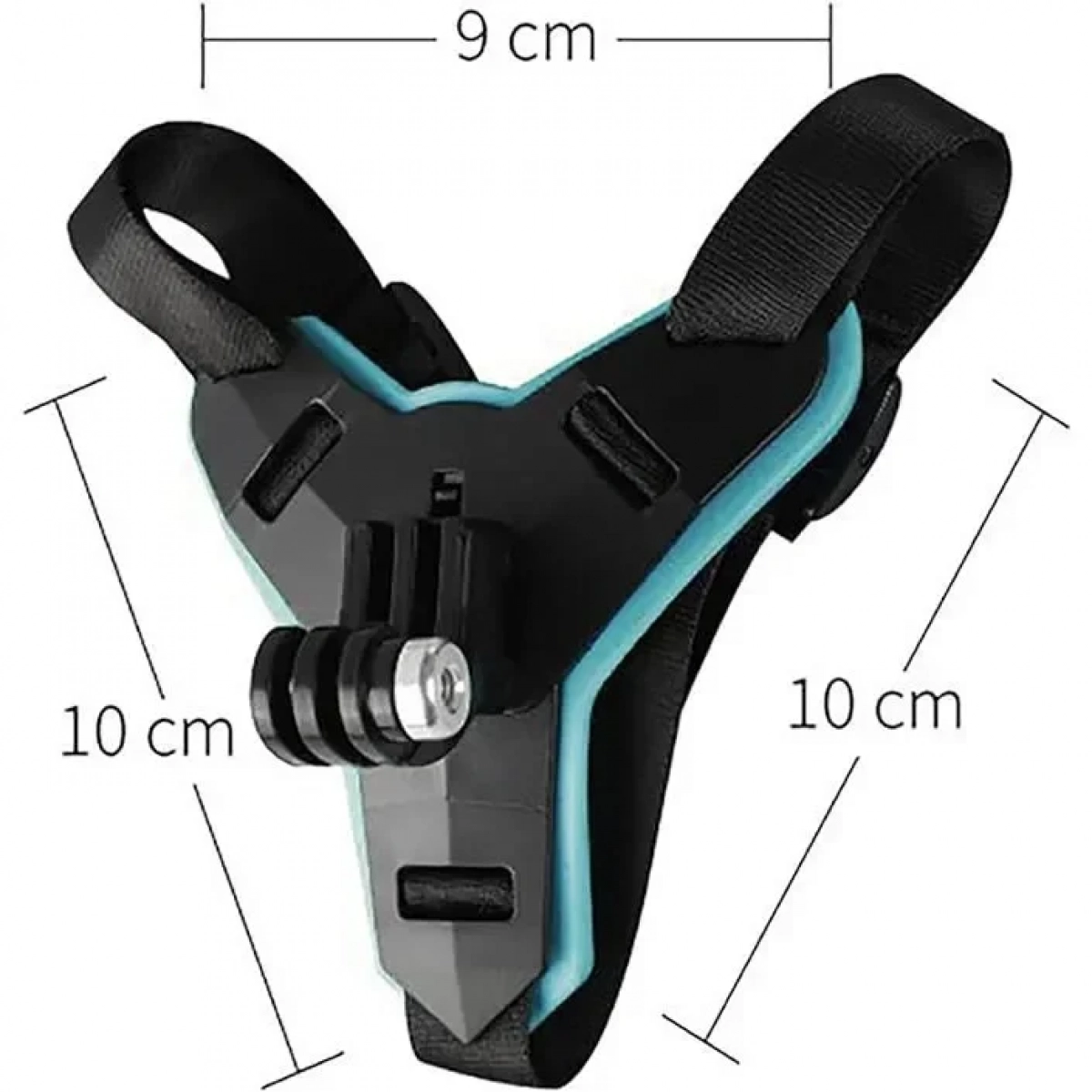 Βάση κράνους μηχανής για Action Camera και Smartphone σε Μπλε Χρώμα
