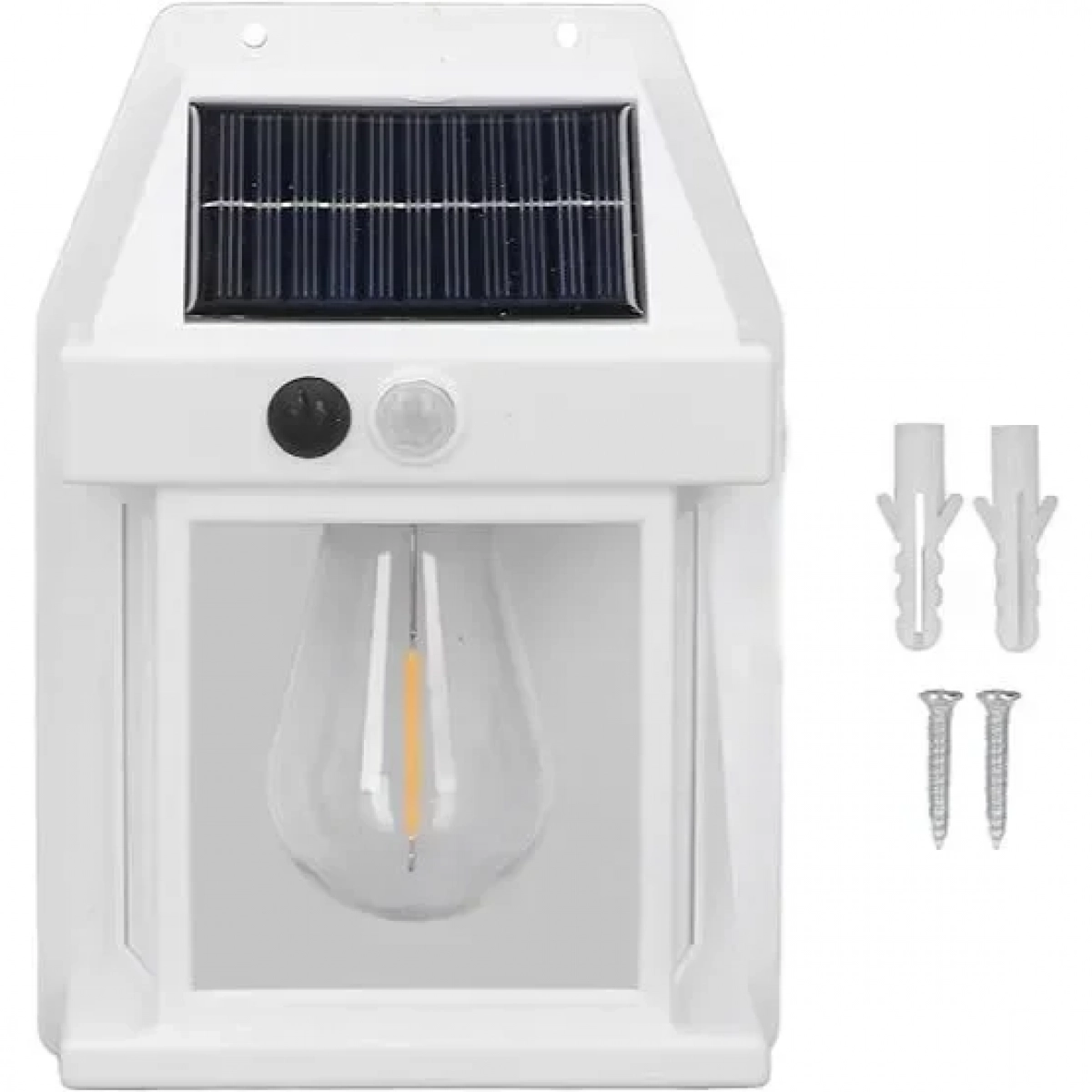 Επιτοίχιο ηλιακό φωτιστικό κήπου Solar Interaction Wall Lamp 888 λευκό