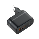 Φορτιστής Γρήγορης Φόρτισης LDNIO Q366 65W GaN / PD QC 3.0 σε Μαύρο Χρώμα