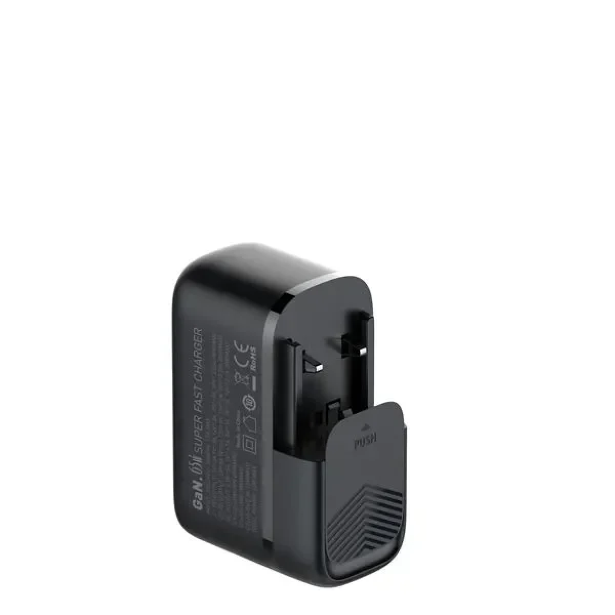 Φορτιστής Γρήγορης Φόρτισης LDNIO Q366 65W GaN / PD QC 3.0 σε Μαύρο Χρώμα