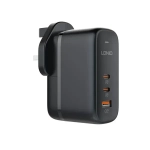 Φορτιστής Γρήγορης Φόρτισης LDNIO Q366 65W GaN / PD QC 3.0 σε Μαύρο Χρώμα