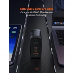 Φορτιστής Γρήγορης Φόρτισης LDNIO Q366 65W GaN / PD QC 3.0 σε Μαύρο Χρώμα