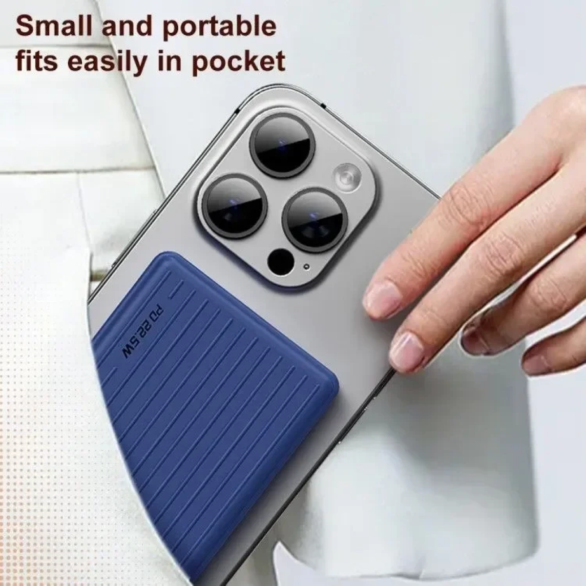 Wekome WP-29 10000mah Μαγνητικός ασύρματος φορτιστής 15W Μπλε