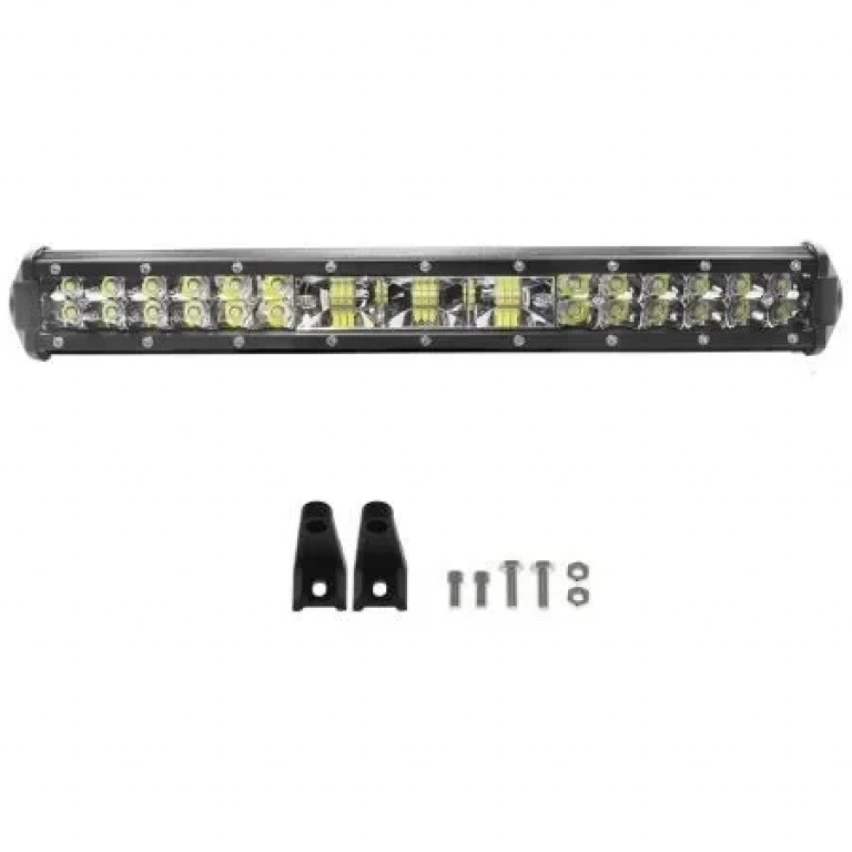 LED Αδιάβροχη Μπάρα Αλουμινίου 12V-24V 37cm 144W 48 LED IP68 11520LM 6000K OYQP-0013