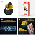 Moin Max Air P87 In-ear Bluetooth Handsfree Ακουστικά με Θήκη Φόρτισης - Μαύρο