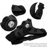 Βάση κράνους μηχανής για Action Camera και Smartphone σε Μαύρο Χρώμα