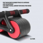 Tank Wheel 94461 Ρόδα Κοιλιακών με Αντιολισθητικές Λαβές Μαύρο-Κόκκινο