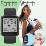 Y68 Macaron Smart Watch Fitness Tracker σε Μαύρο Χρώμα