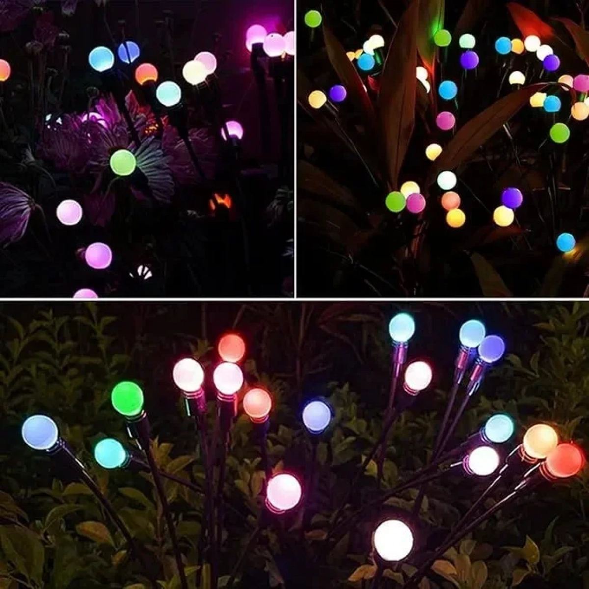 Σετ Φώτα Ηλιακά 2 τμχ 8LED Αδιάβροχα IP65
