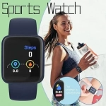 Y68 Macaron Smart Watch Fitness Tracker σε Μπλε Χρώμα
